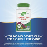 Nature's Way Griffe du Diable Etiquette – informations claires et lisibles.