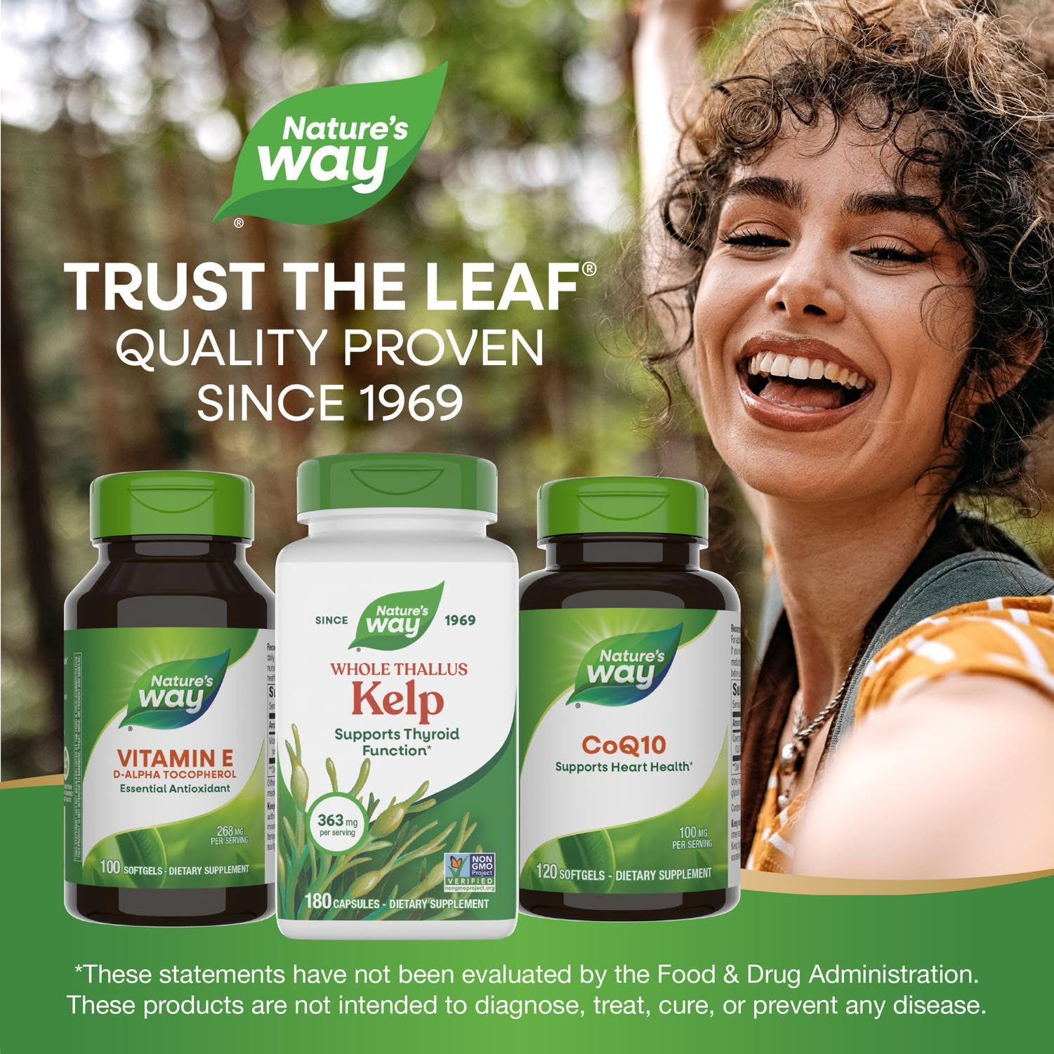 Nature's Way Kelp — emballage variable selon les lots; traçabilité assurée.