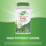 Nature's Way Kelp — bouteille illustrant la provenance durable en Nova Scotia.