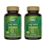 Nature's Way Leg Veins: bouteille montrant la formule 6 herbes pour le soutien des veines