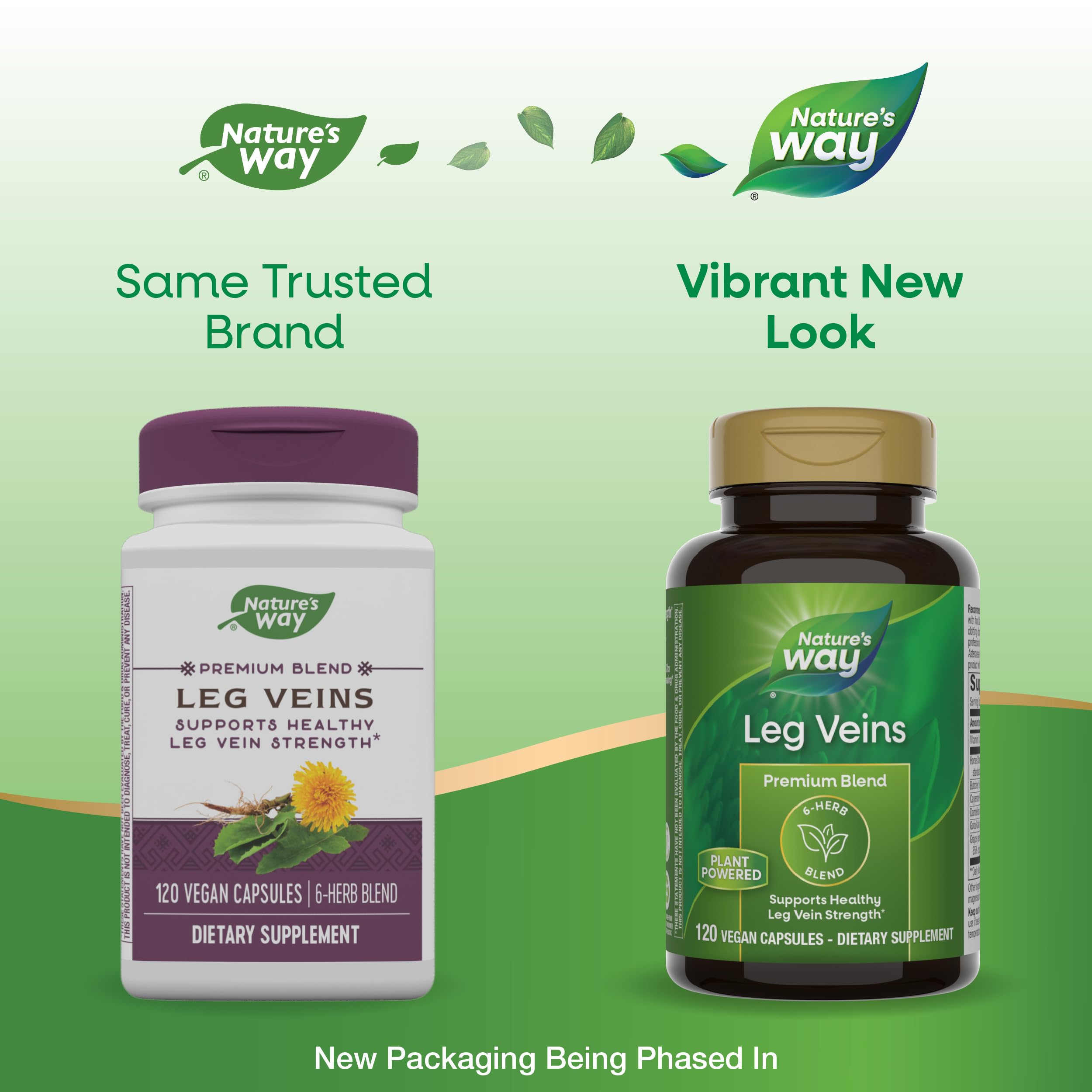 Nature's Way Leg Veins: extrait de pissenlit pour favoriser l'élimination des liquides