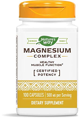 Nature's Way Magnesium Complex – boîte montrant la formule puissante pour le soutien musculaire.