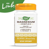 Nature's Way Magnesium Complex – etiquette sans gluten, option adaptée sans allergènes.