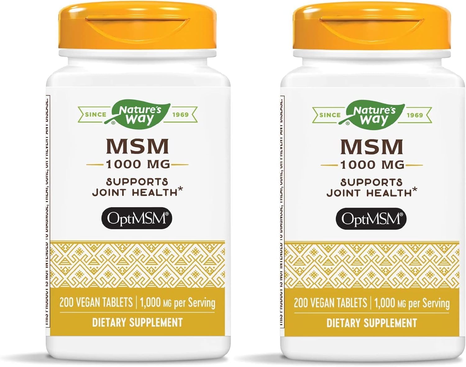 Nature's Way MSM 1000 mg - bouteille: soutien potentiel à la mobilité quotidienne.