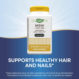 Nature's Way MSM 1000 mg - pack de 2: deux bouteilles pour un usage prolongé.