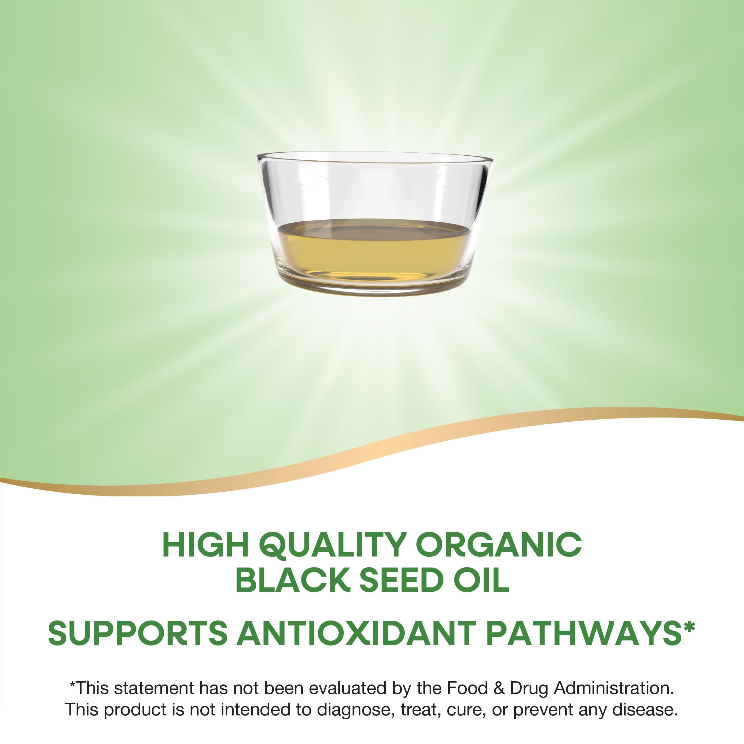 Étiquette et emballage Nature's Way Organic Black Seed Oil affichant l’origine biologique.