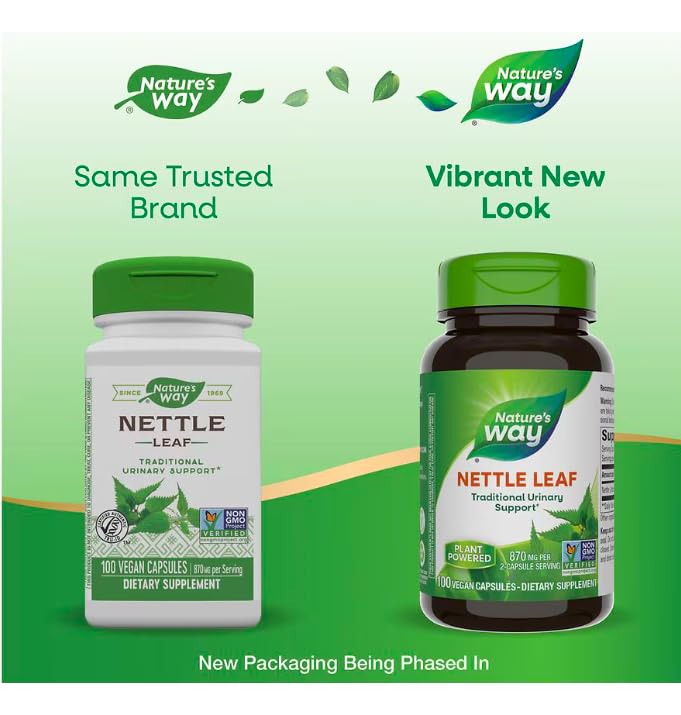 Nature's Way Ortie: gélules faciles à intégrer dans la routine quotidienne.
