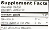Nature's Way Pepogest - étiquette indiquant sans colorants et sans arômes artificiels