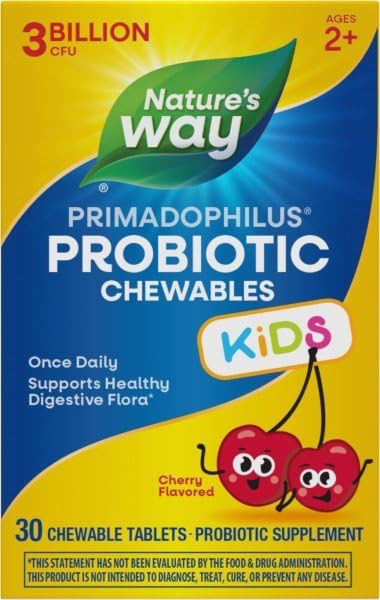 Étiquette Primadophilus clarté: ingrédients clés pour les enfants.