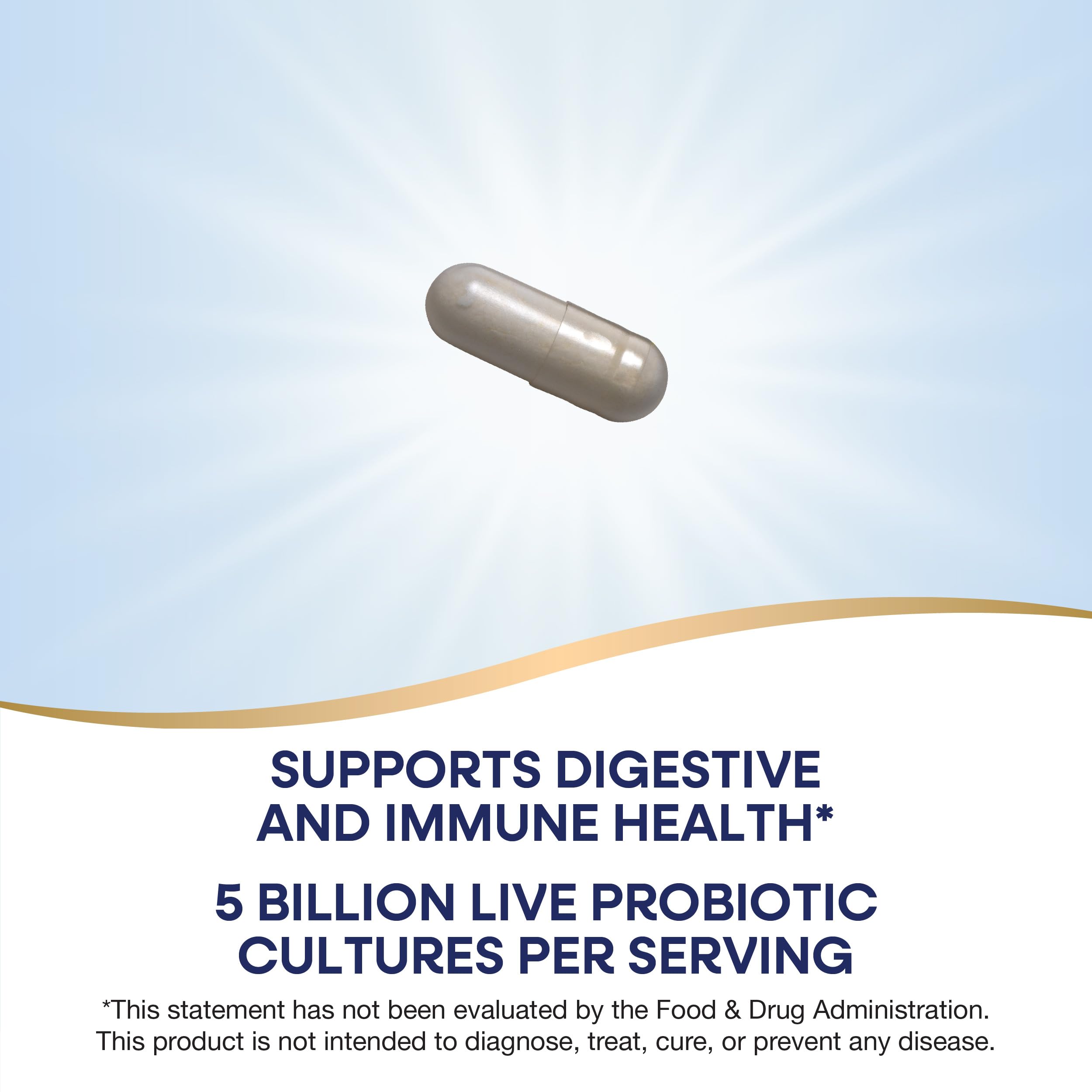 Nature's Way Primadophilus Reuteri Probiotic – emballage pratique et recyclable.
