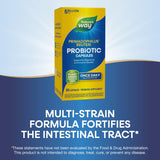 Nature's Way Primadophilus Reuteri Probiotic – ingrédients multi-souches et fibres prébiotiques.