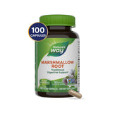 Nature's Way racine guimauve – etiquette claire sur les bienfaits du produit