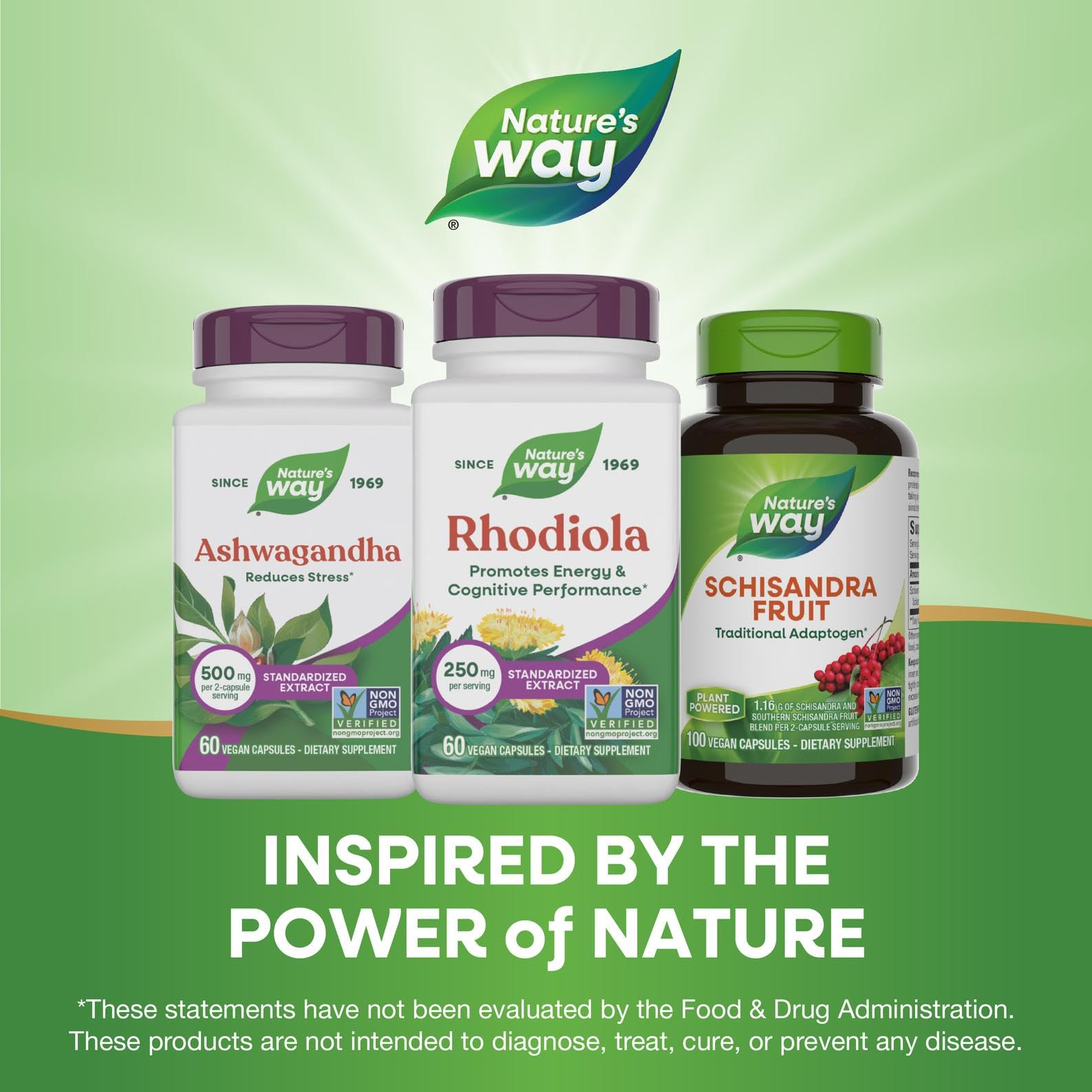 Emballage variante de Nature's Way Rhodiola sur une étagère