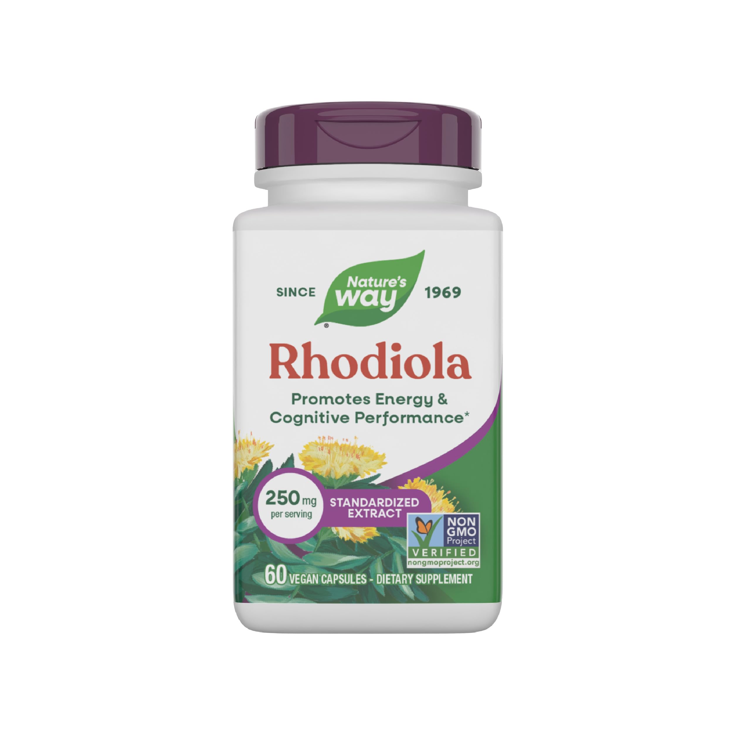 Nature's Way Rhodiola Premium Extract: bouteille prête à l’emploi pour votre routine énergie