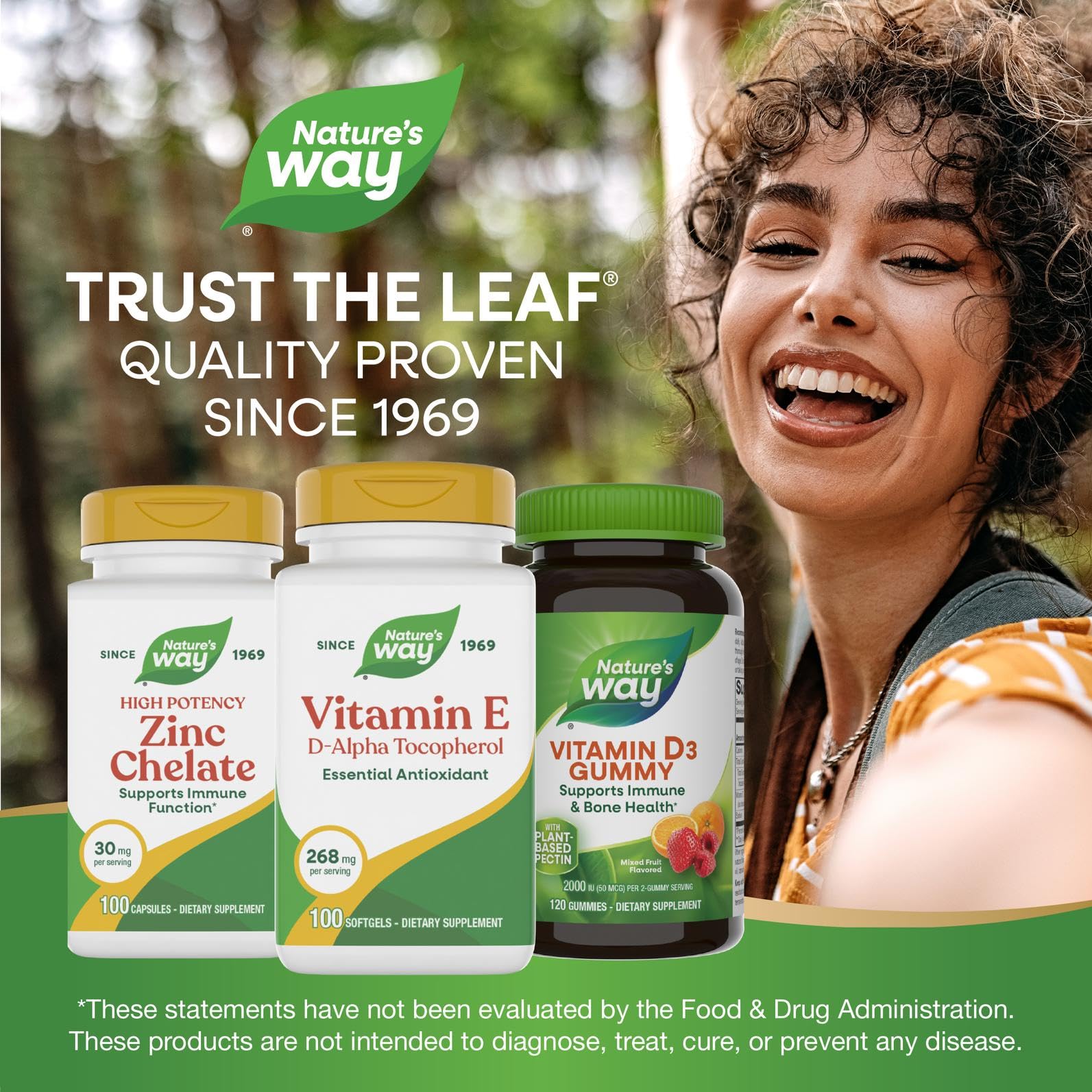 Utilisation quotidienne Nature's Way soutien une routine santé active.