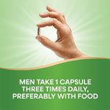 Capsules sans gluten Nature's Way Saw Palmetto, adaptées au régime sans gluten.