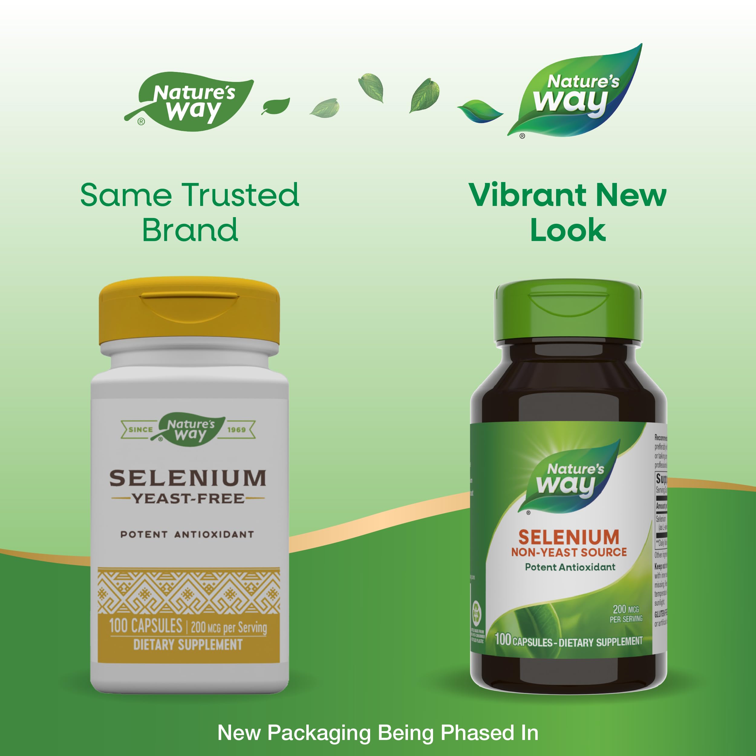 Nature's Way Selenium forme biodisponible L-sélénométhionine pour l'antioxydant