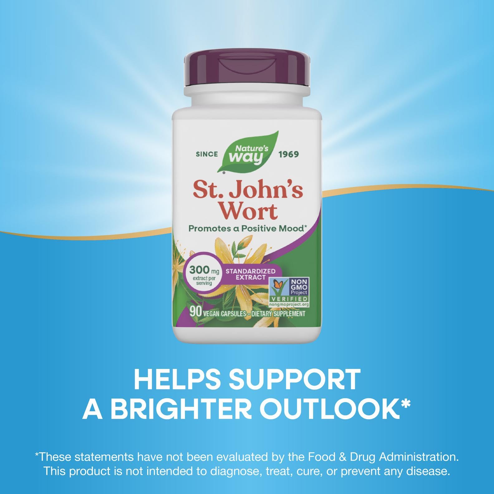 Boîte Nature's Way St. John’s Wort prête à l’emploi pour une routine quotidienne