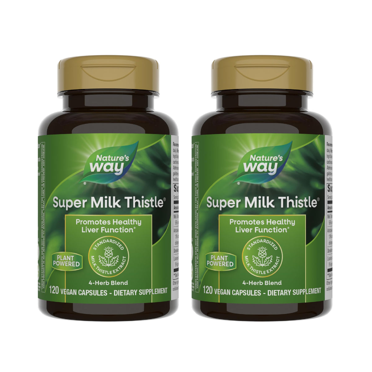 Nature's Way Super Milk Thistle – bouteille de capsules, usage quotidien pratique