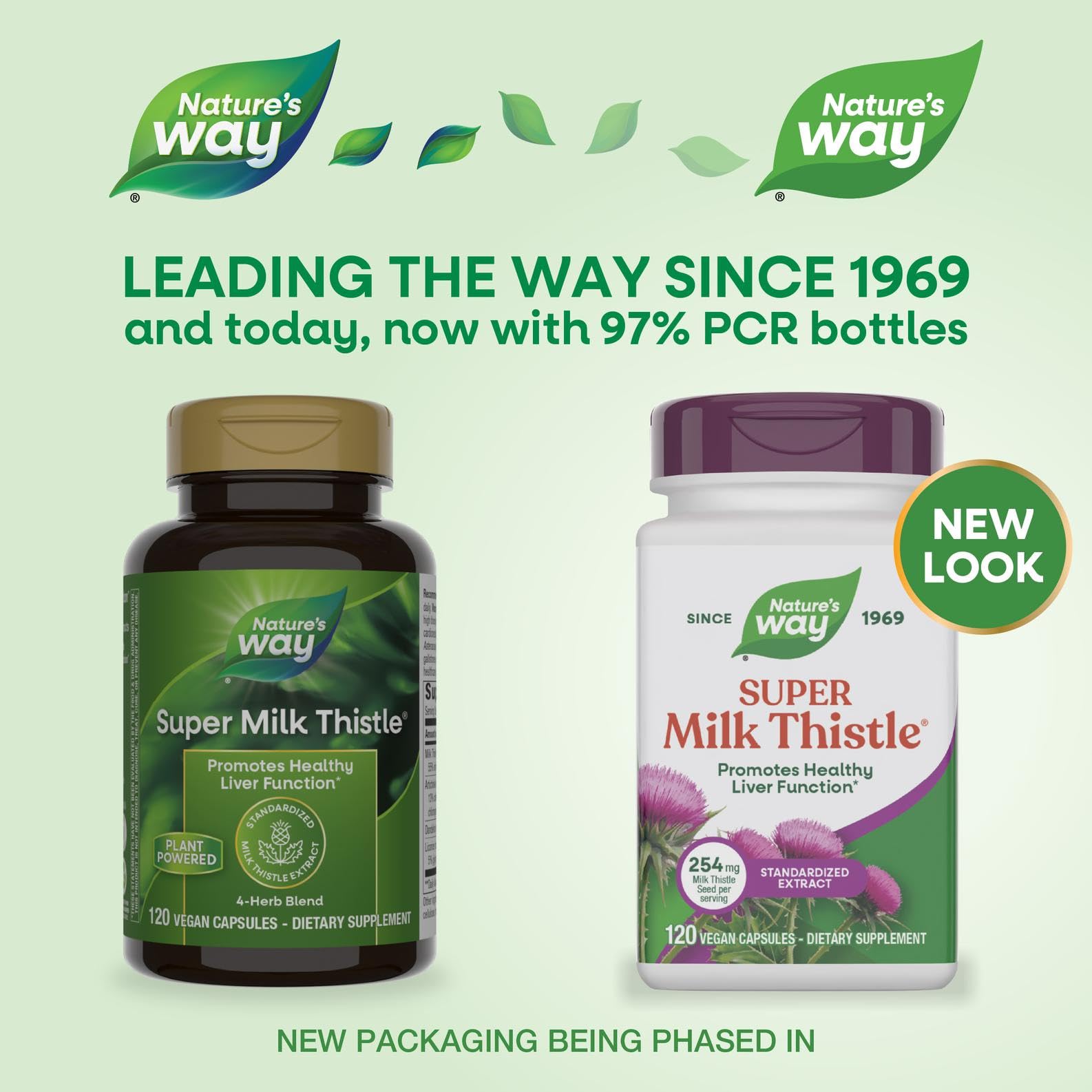 Nature's Way Super Milk Thistle: etiquette détaillant les ingrédients et leurs bénéfices
