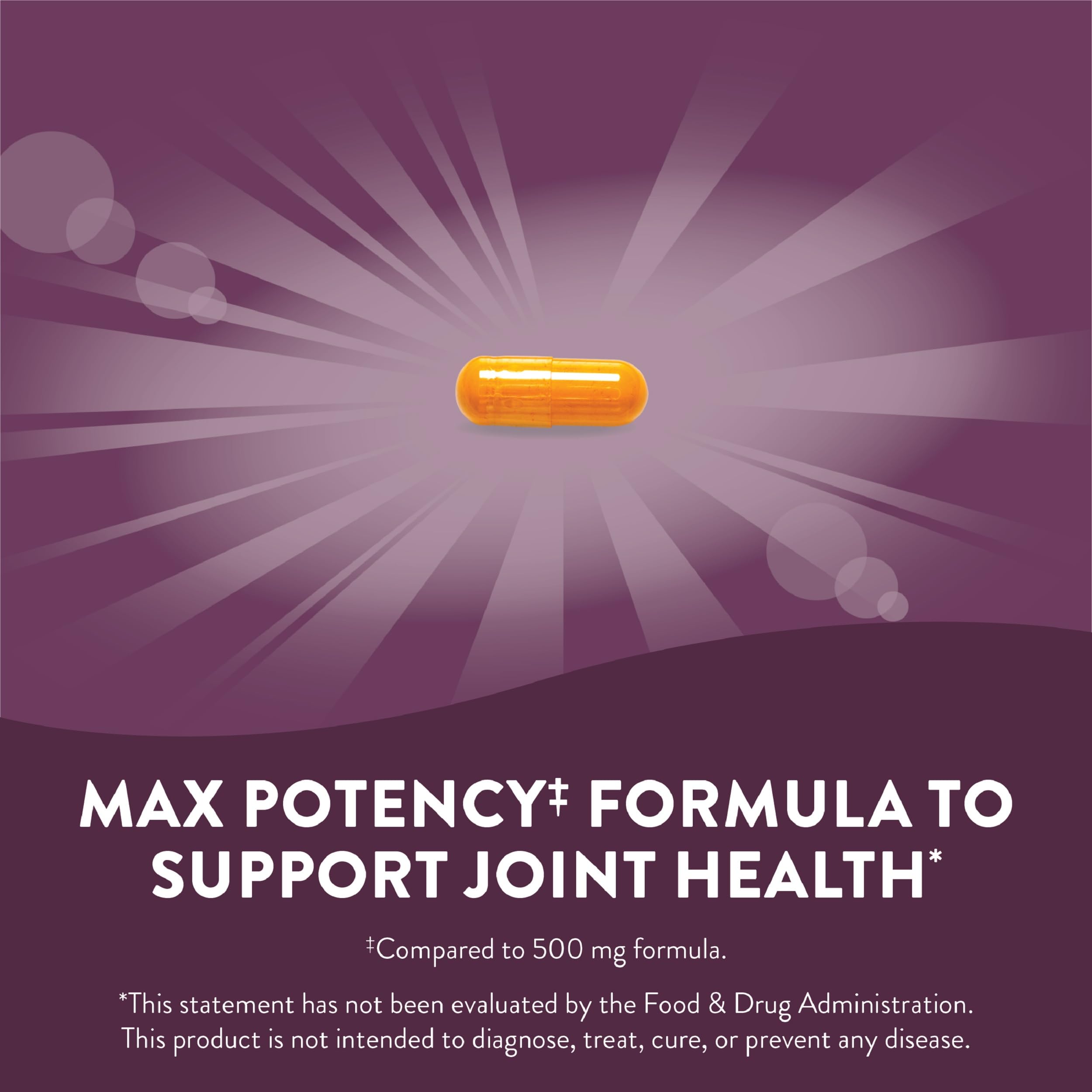 Nature's Way Turmeric Max Potency - étiquette informative et curcuminoïdes