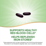 Nature’s Way Ultimate Iron, etiquette d’emballage montrant les informations nutritionnelles.
