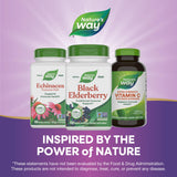 Personne prête à prendre une capsule Nature's Way lors d'une routine hivernale.