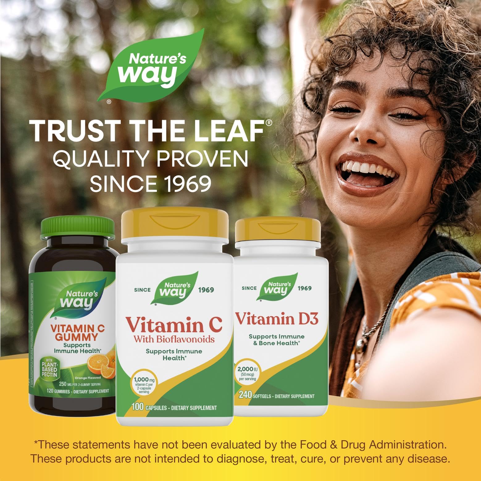 Utilisation quotidienne Nature's Way vitamine C — dose recommandée de 2 gélules