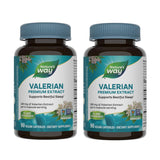 Nature's Way Valerian Premium Extract - bouteille et étiquette, soutien au sommeil potentiel.