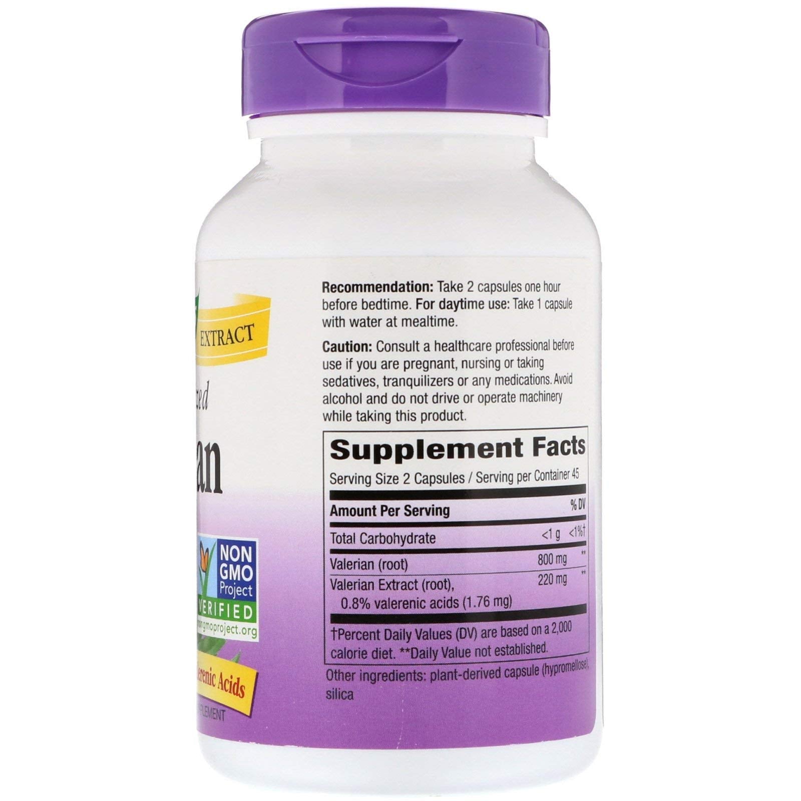 Nature's Way Valériane Premium Extrait, capsules, soutien une détente nocturne efficace.