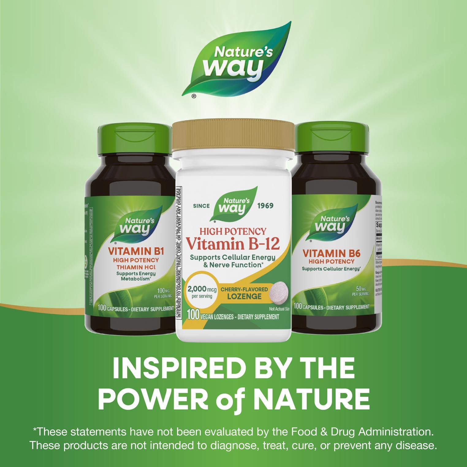 Nature's Way B12 Lozenges cerise - variantes d'emballage disponibles.