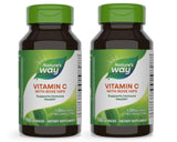 Bouteille Nature's Way Vitamine C avec fruits d'églantier prête pour un usage quotidien