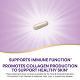 Étiquette Nature's Way vitamine C bioflavonoïdes avec informations et dosage.