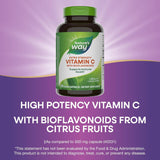 Nature's Way Vitamine C Bioflavonoïdes — flacon clair mettant en avant les bioflavonoïdes.