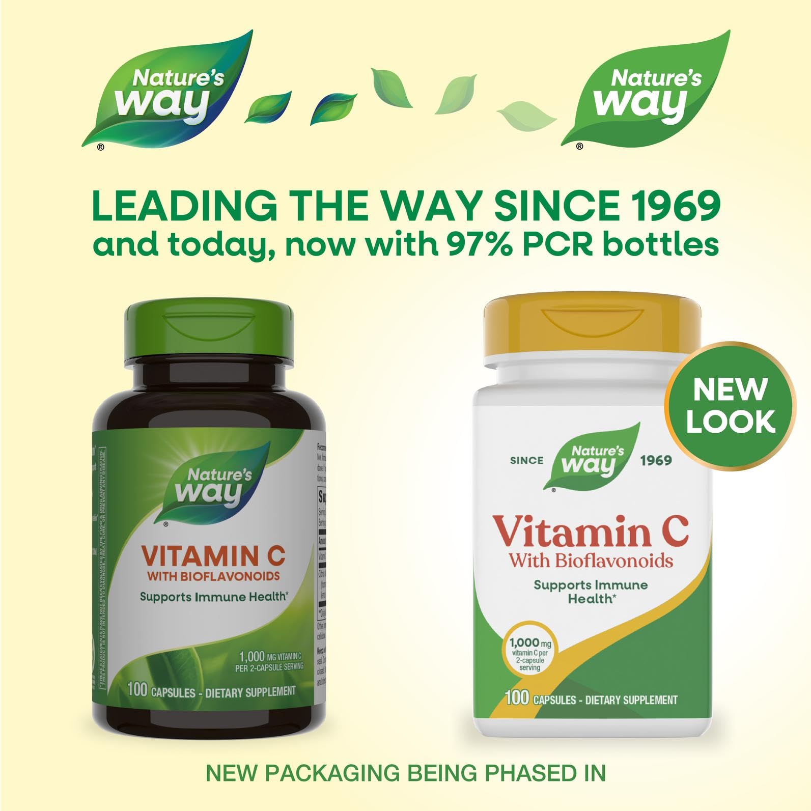 Nature's Way vitamine C bioflavonoïdes — gelules faciles à avaler pour l'antioxydant