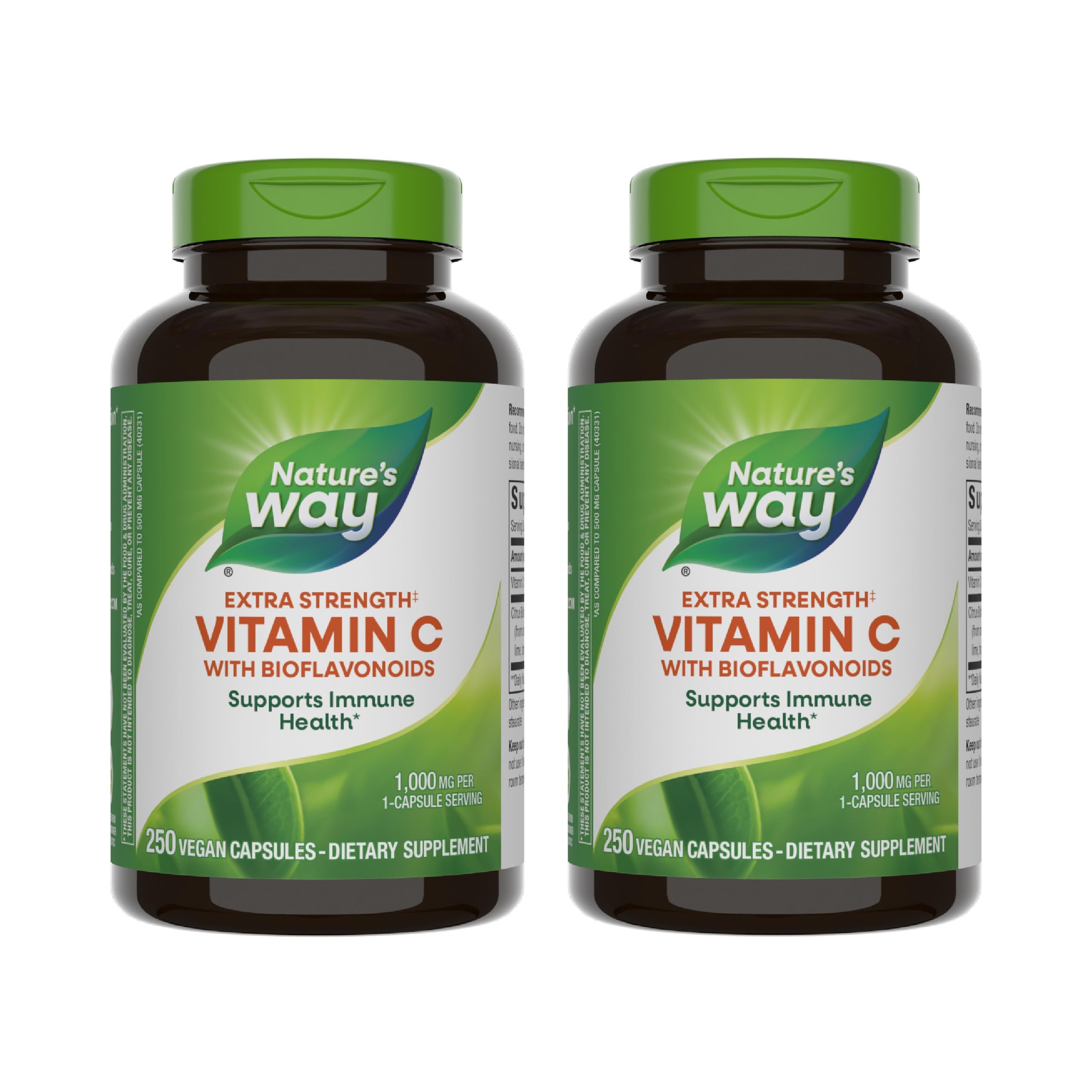 Nature's Way Vitamine C Extra Force — bouteille prête pour routine antioxydante quotidienne.