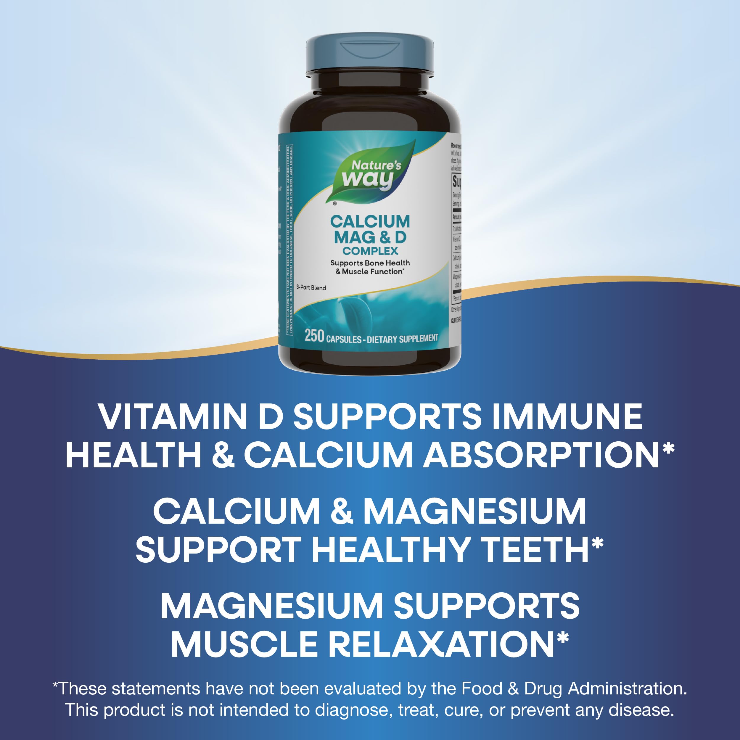Vitamine D3 Nature's Way, soutien immunitaire et absorption calcique.