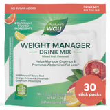 Nature's Way Weight Manager : pochette ouverte prête à se mélanger après le repas.