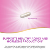 Capsules Nature's Way DHEA 5 mg sans gélatine, option vegan.