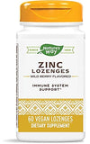 Nature's Way Zinc pastilles fruits rouges dans un flacon pratique pour l'utilisation quotidienne.