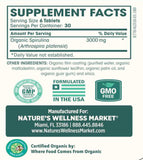 Spiruline sans gluten par Natures Wellness, option diététique.