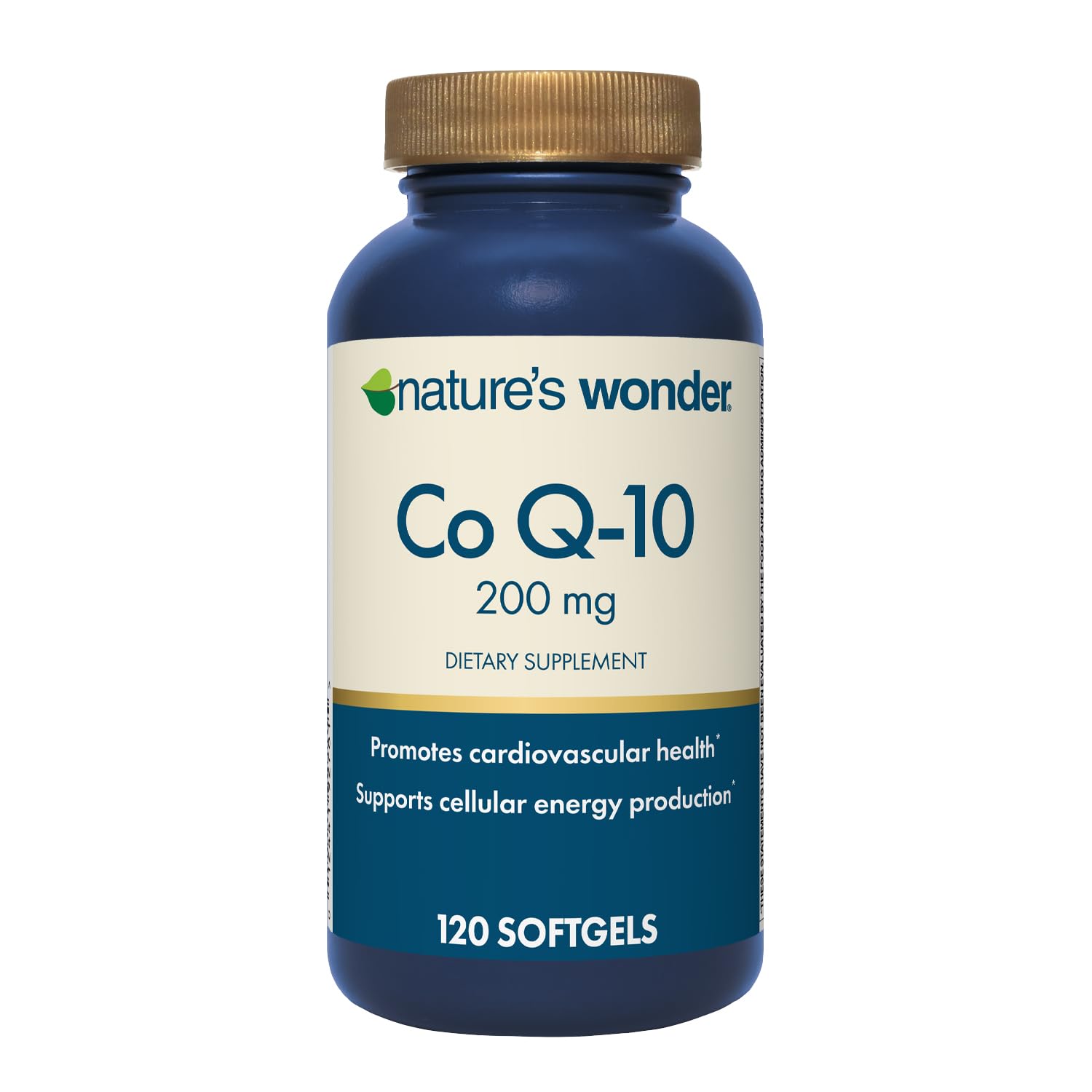 Nature's Wonder CoQ10, bouteille, énergie potentielle et routine quotidienne.