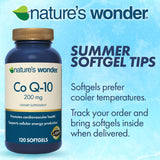 Nature's Wonder CoQ10, fournit 120 jours d'utilisation.