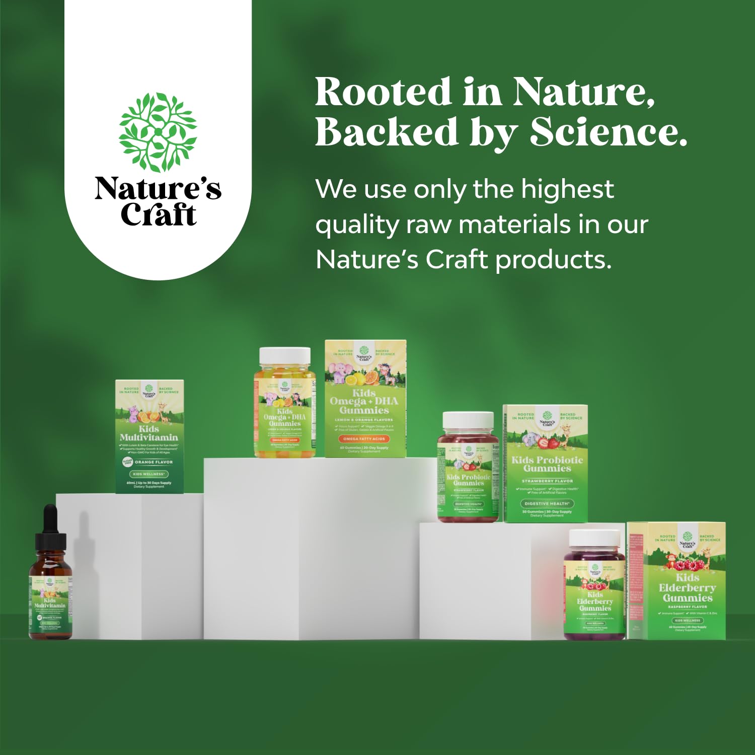 Natures Craft Kids DHA Drops – bouteille ouverte, utilisation pratique après goûter