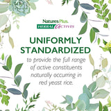 NaturesPlus Herbal Actives Levure Rouge—comprimés quotidiens faciles à intégrer.