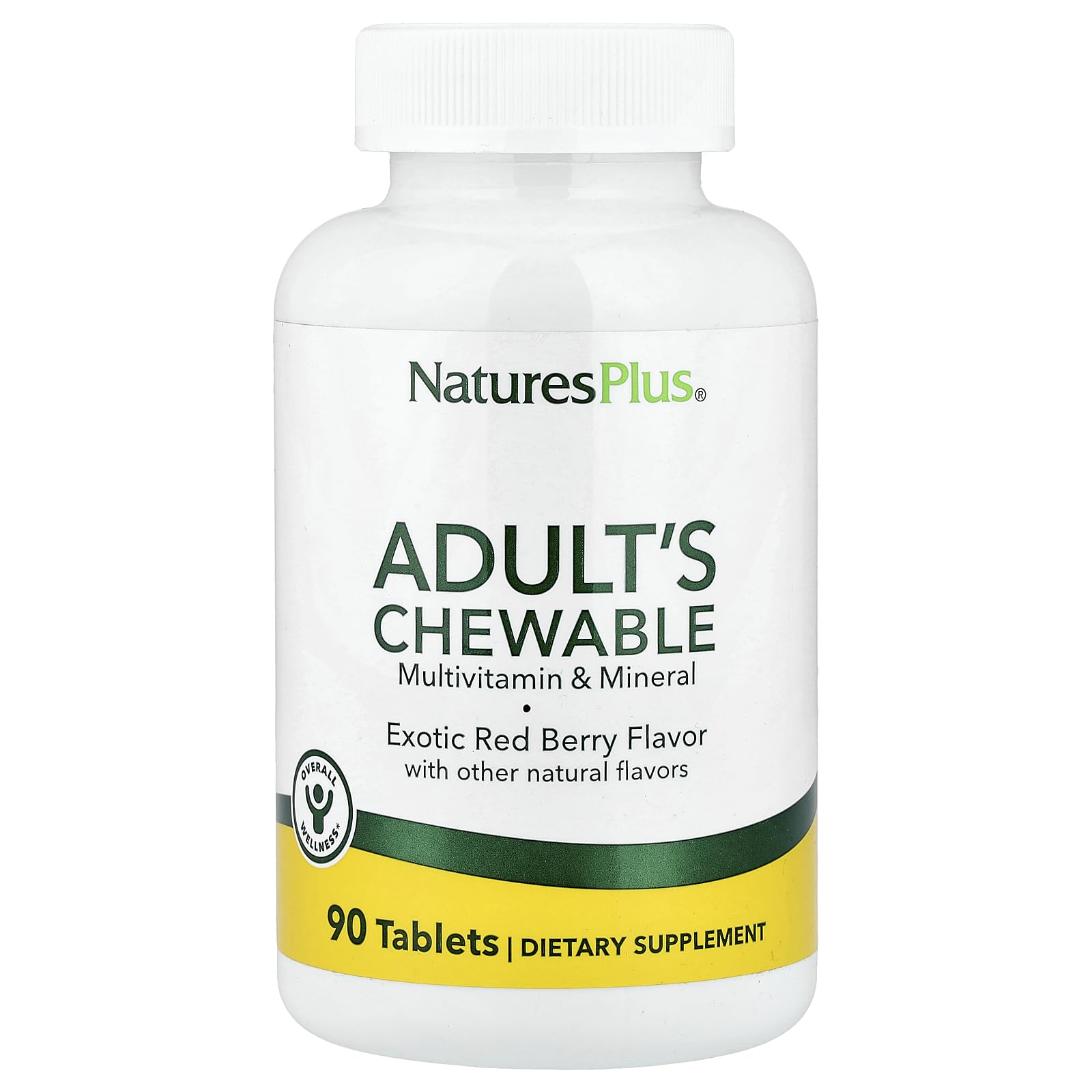 NaturesPlus adultes à mâcher – bouteille visibles – soutien quotidien grâce aux fruits rouges.