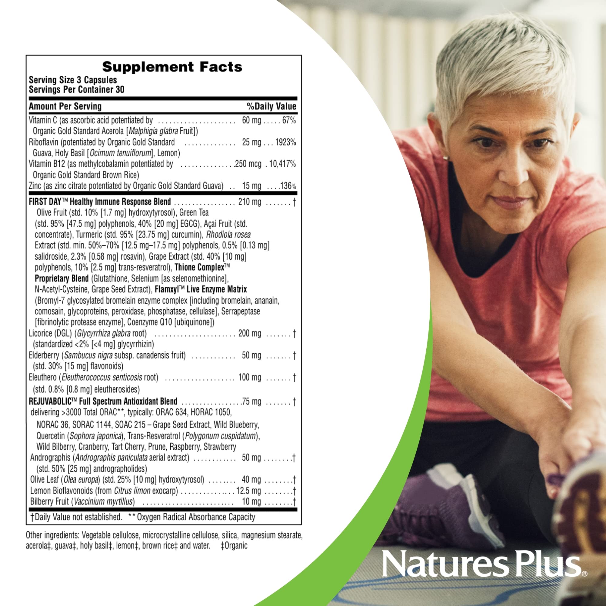 NaturesPlus AgeLoss bioflavonoides citron: défense du système respiratoire.