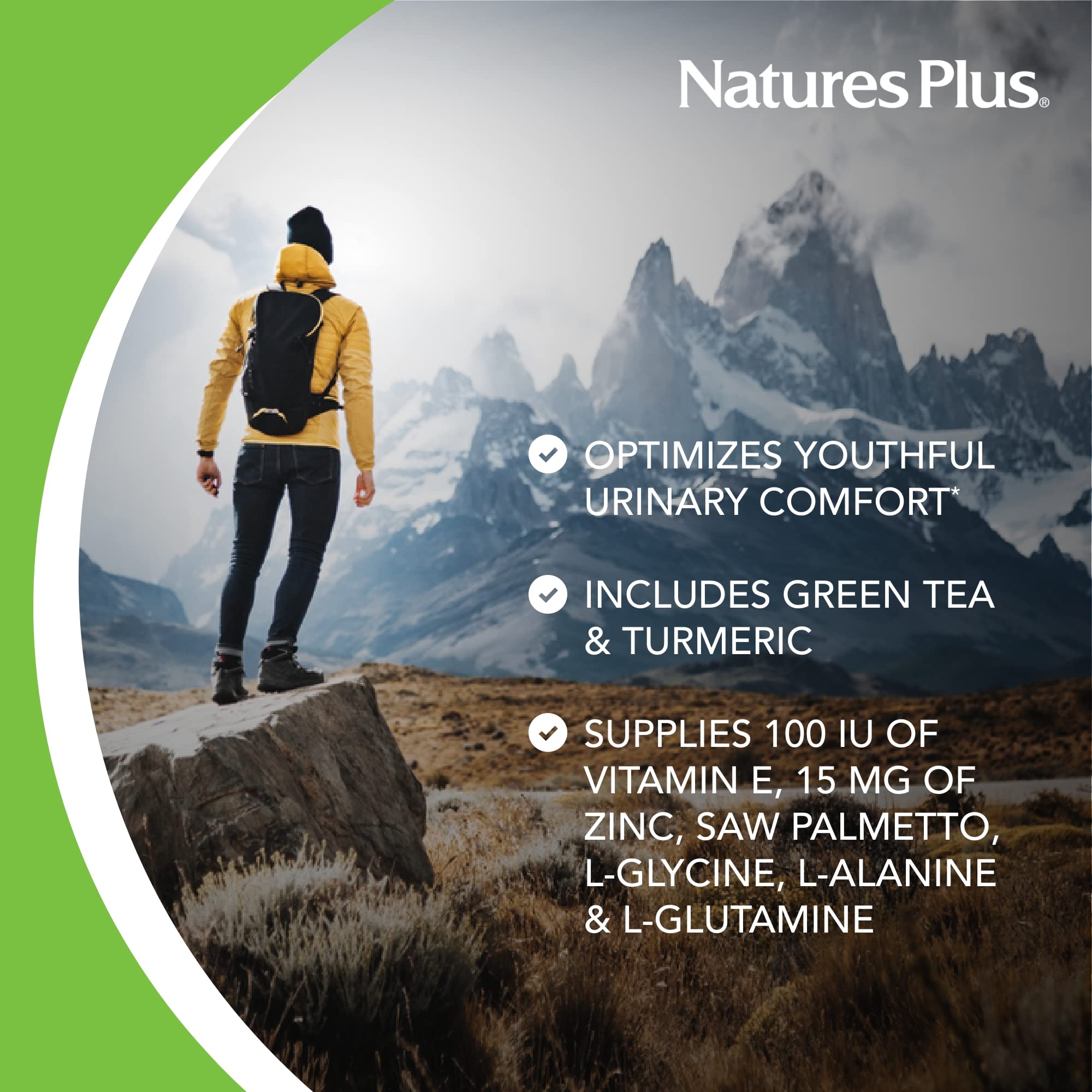 NaturesPlus AgeLoss capsules blanches, faciles à intégrer à la routine quotidienne.