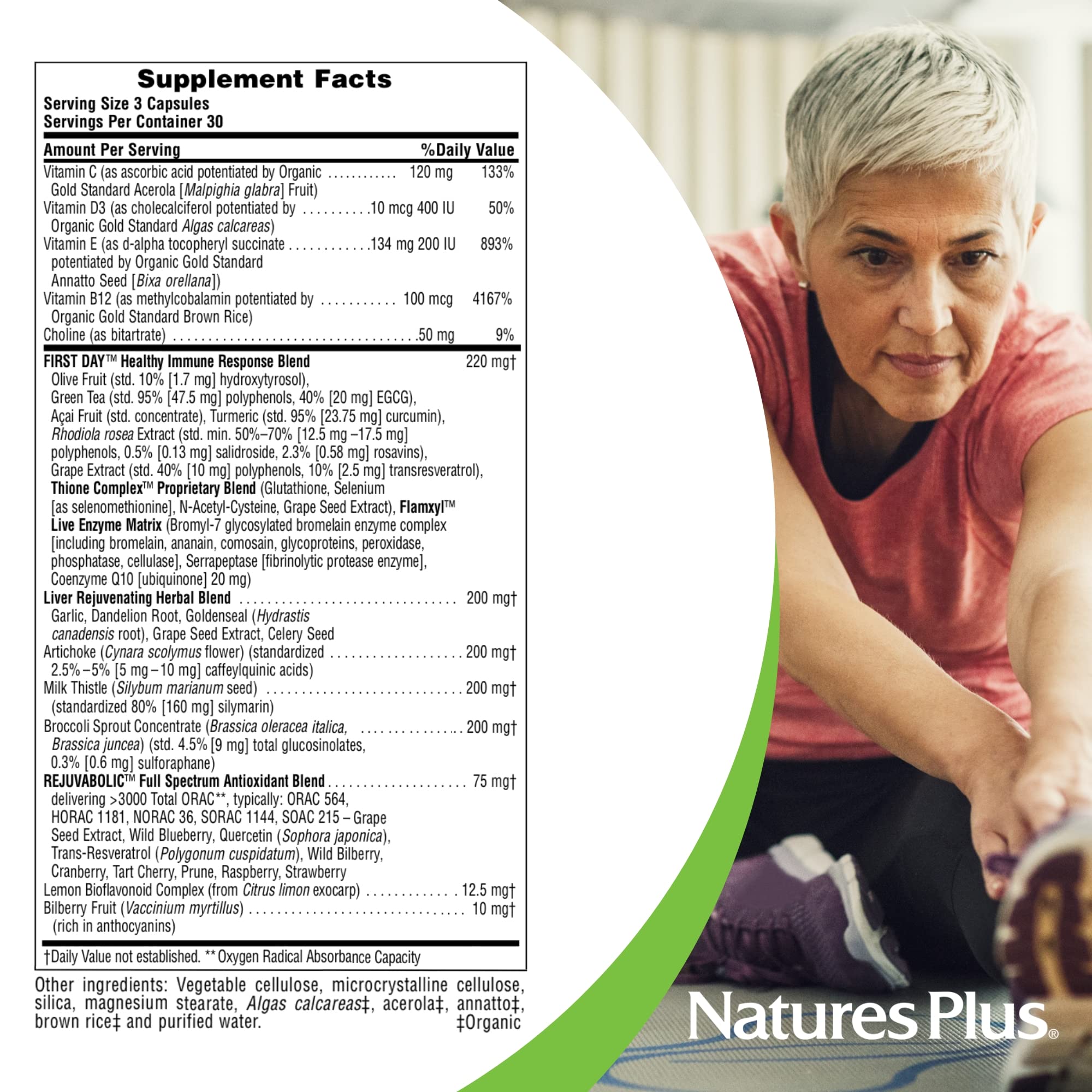 NaturesPlus AgeLoss: apport quotidien en vitamines pour soutenir l’énergie