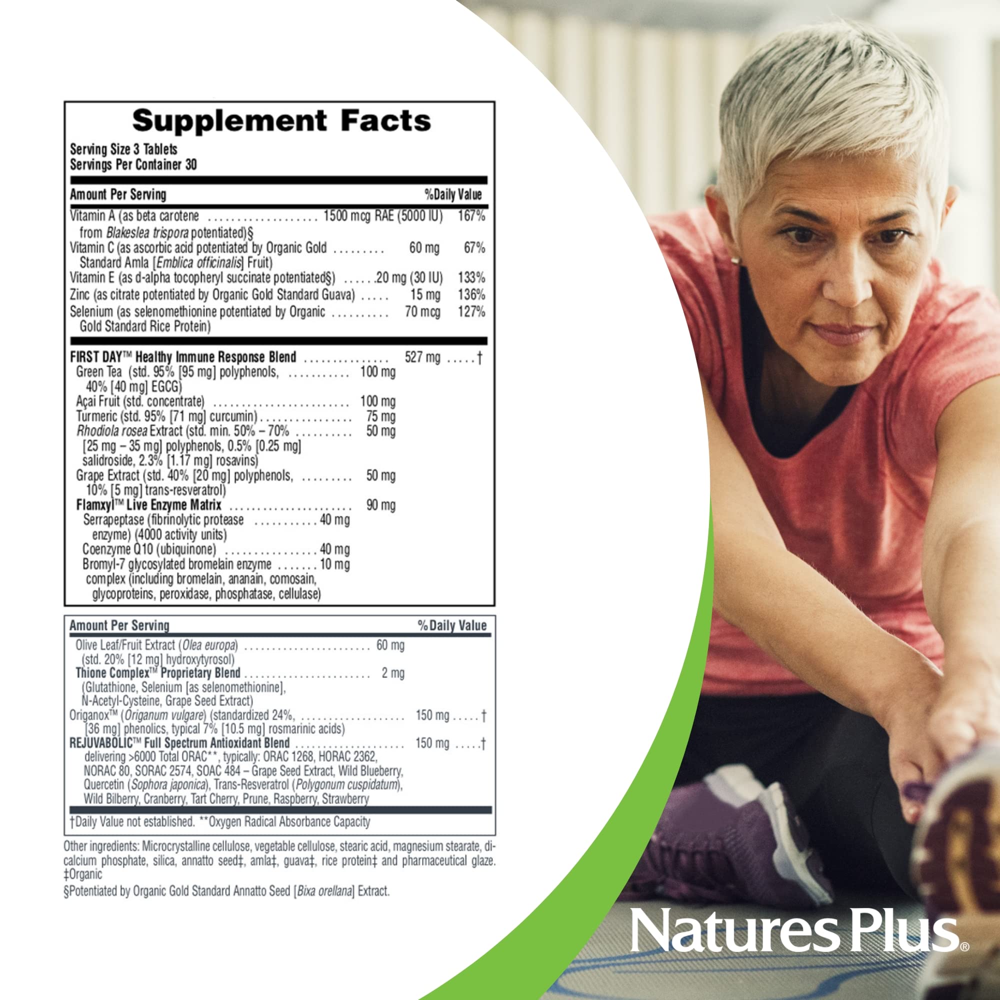 NaturesPlus AgeLoss – logo sans gluten, adapté à certains régimes.